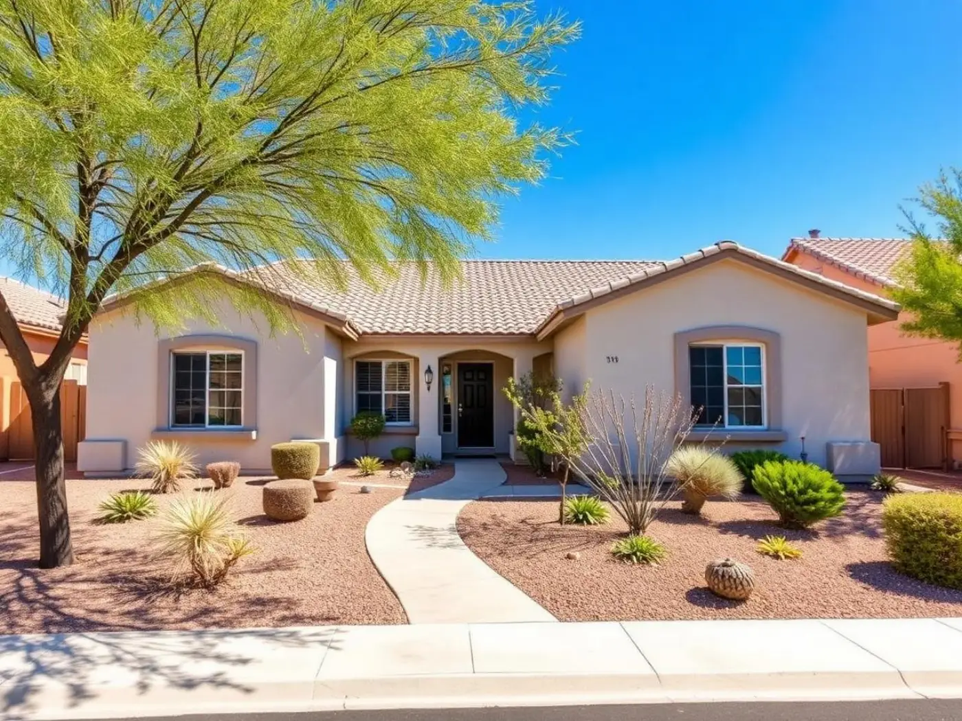 Clean Arizona suburban home Blu Mechanical proudly serves